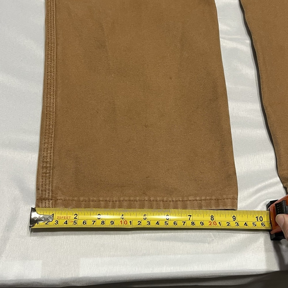 Vintage Dickies Carpenter Pants Mens 36x34 Brown Canvas Faded Utility Grunge - Picture 7 of 12